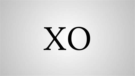 what does xo stand for.